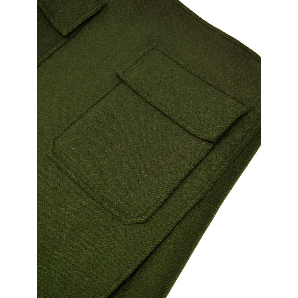 Green Wool Skirt