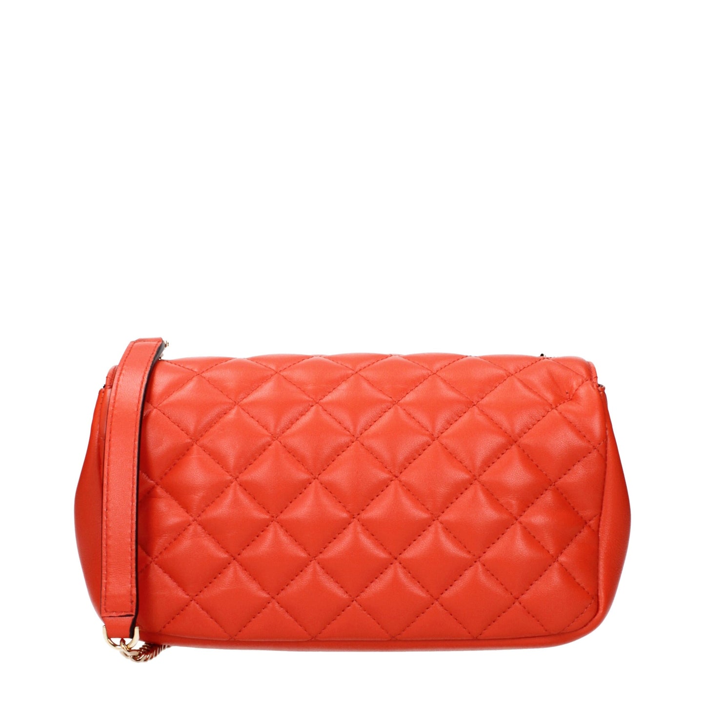 Orange Leather Shoulder Bags