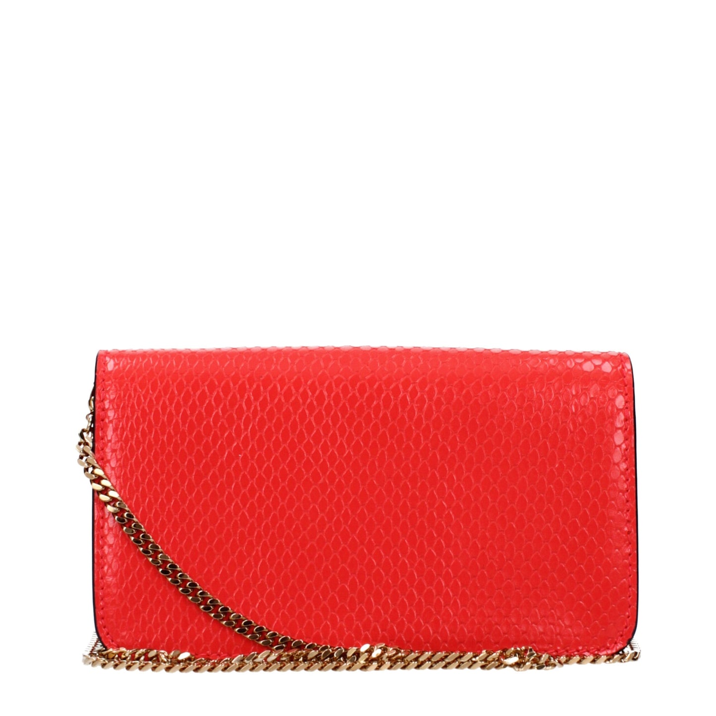 Red Leather Clutch Bags