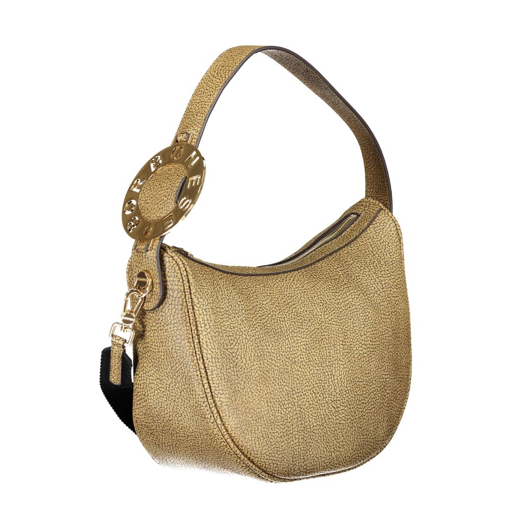 Beige Polyester Handbag