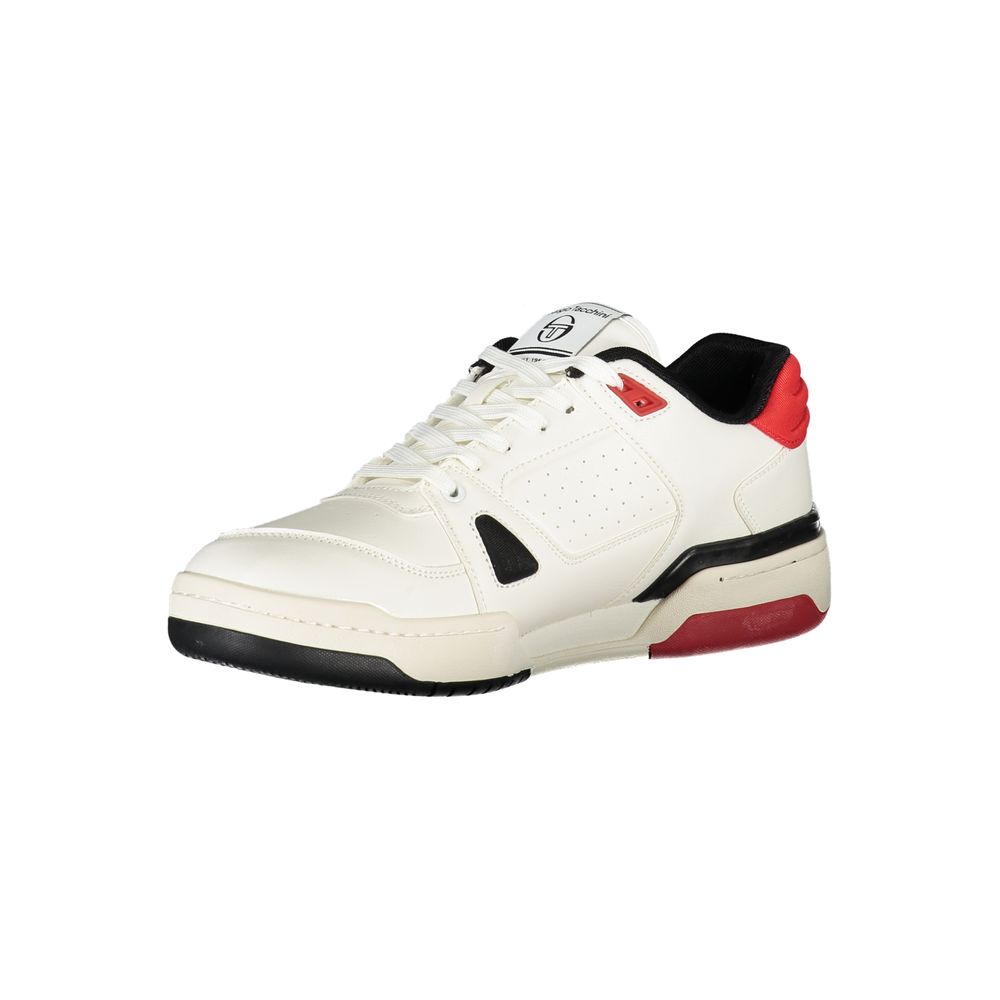 White Polyester Sneaker