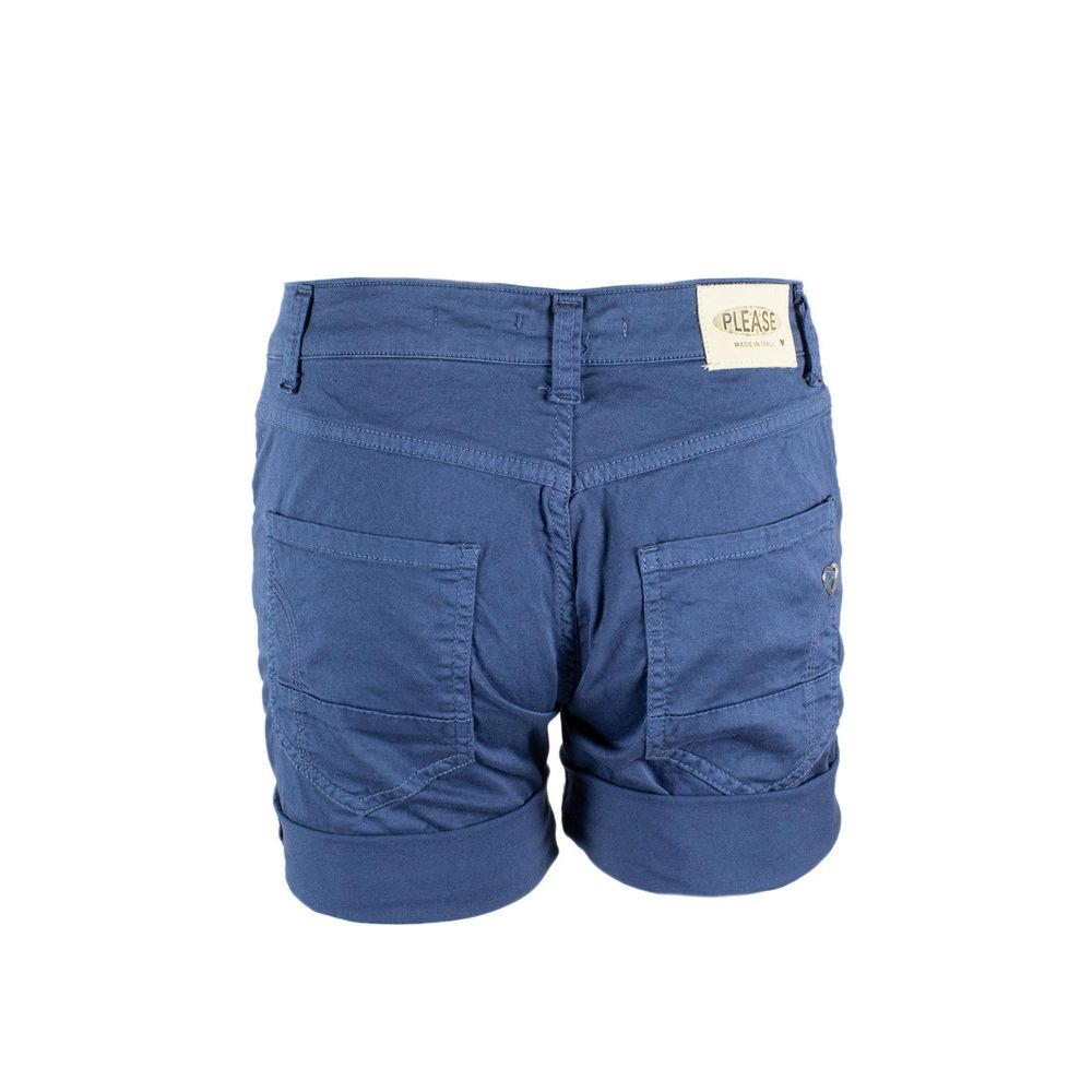 Blue Cotton Short