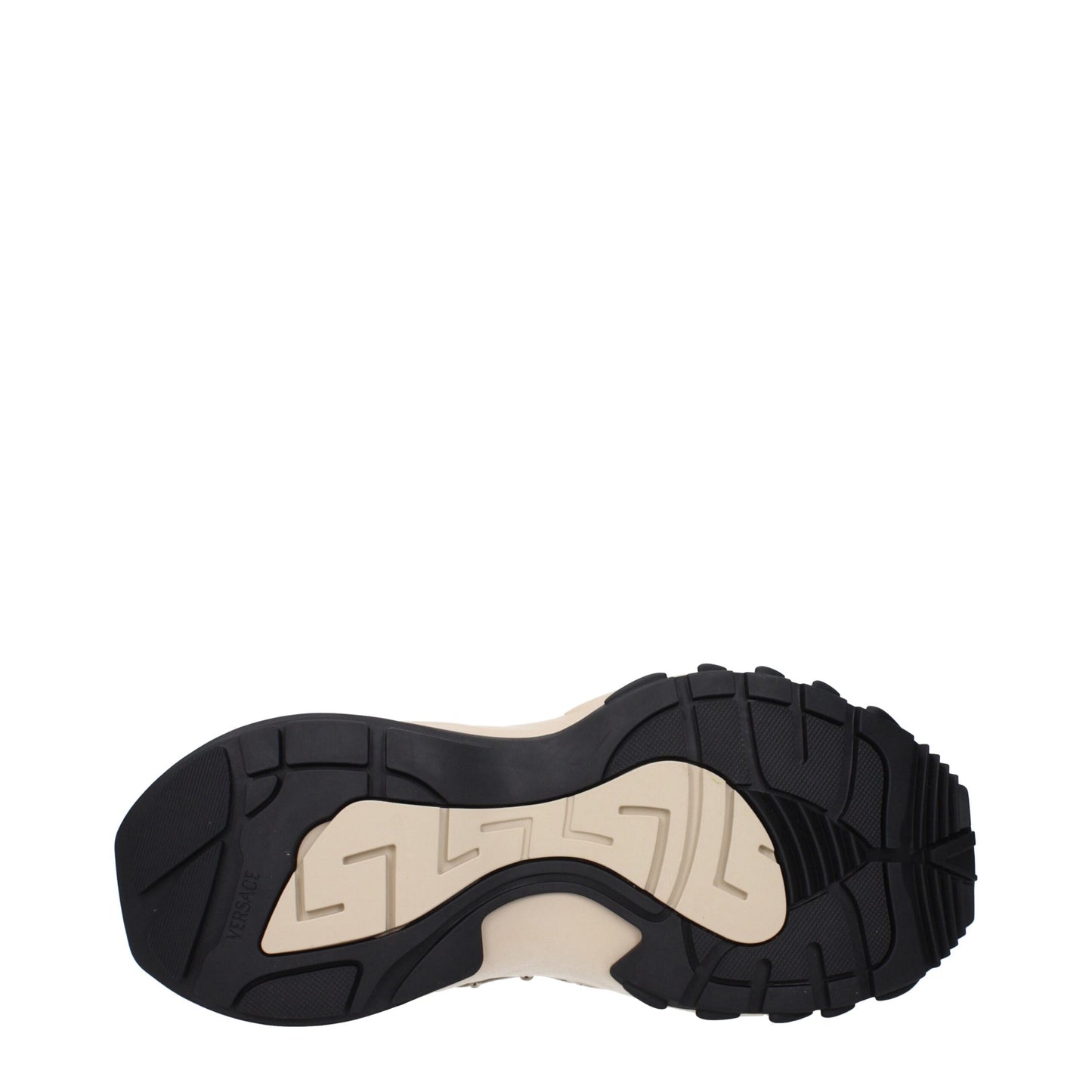Beige Fabric Sneakers