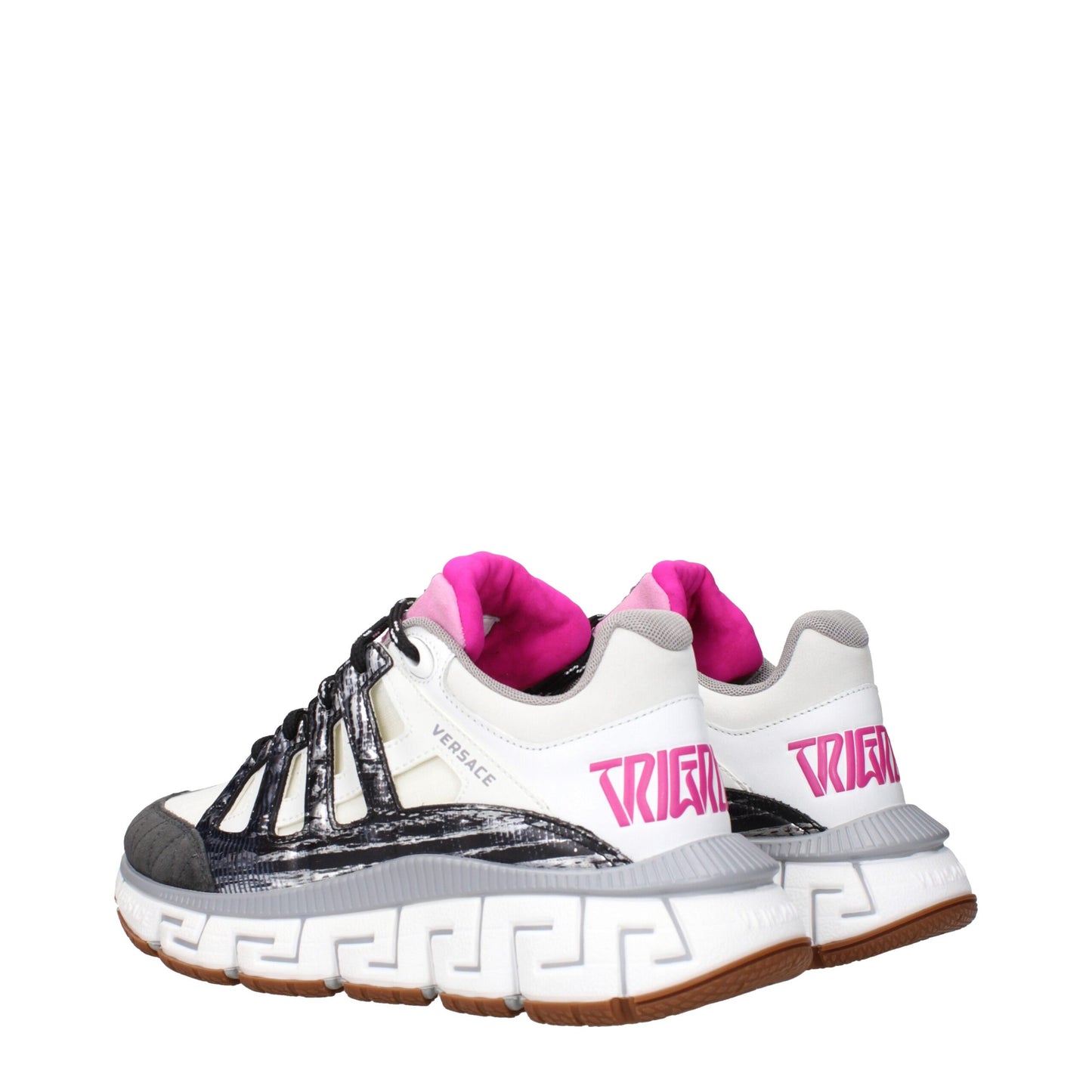 White Fabric Athletic Sneakers