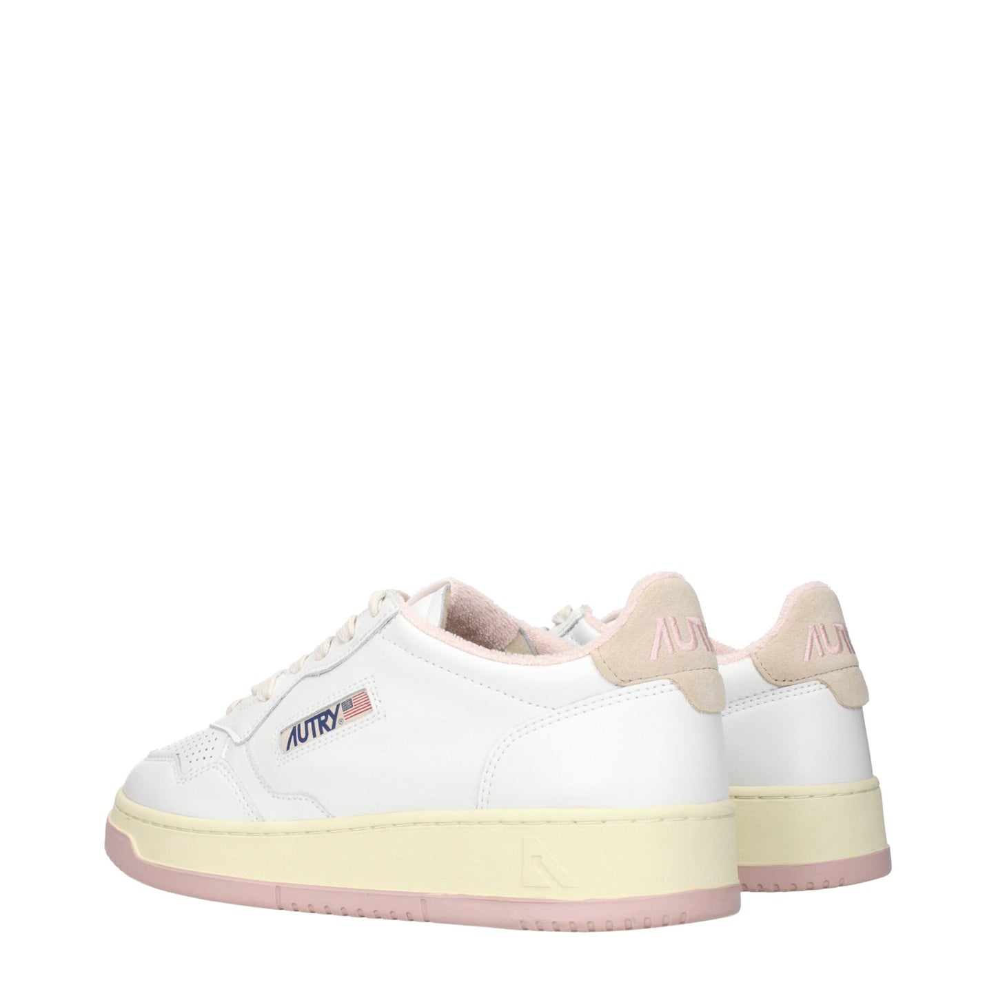 White Leather Low Tops