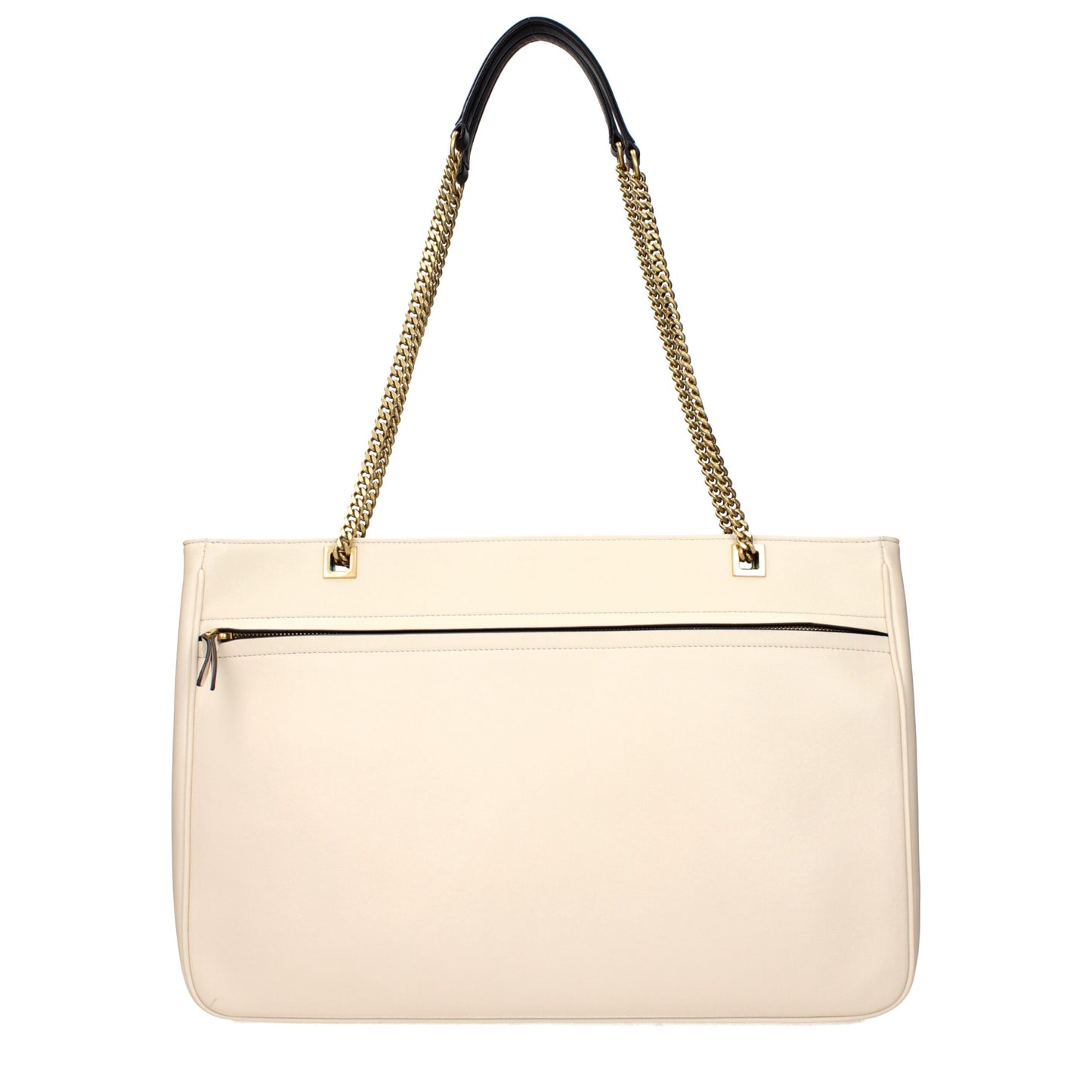Beige Leather Shoulder Bags