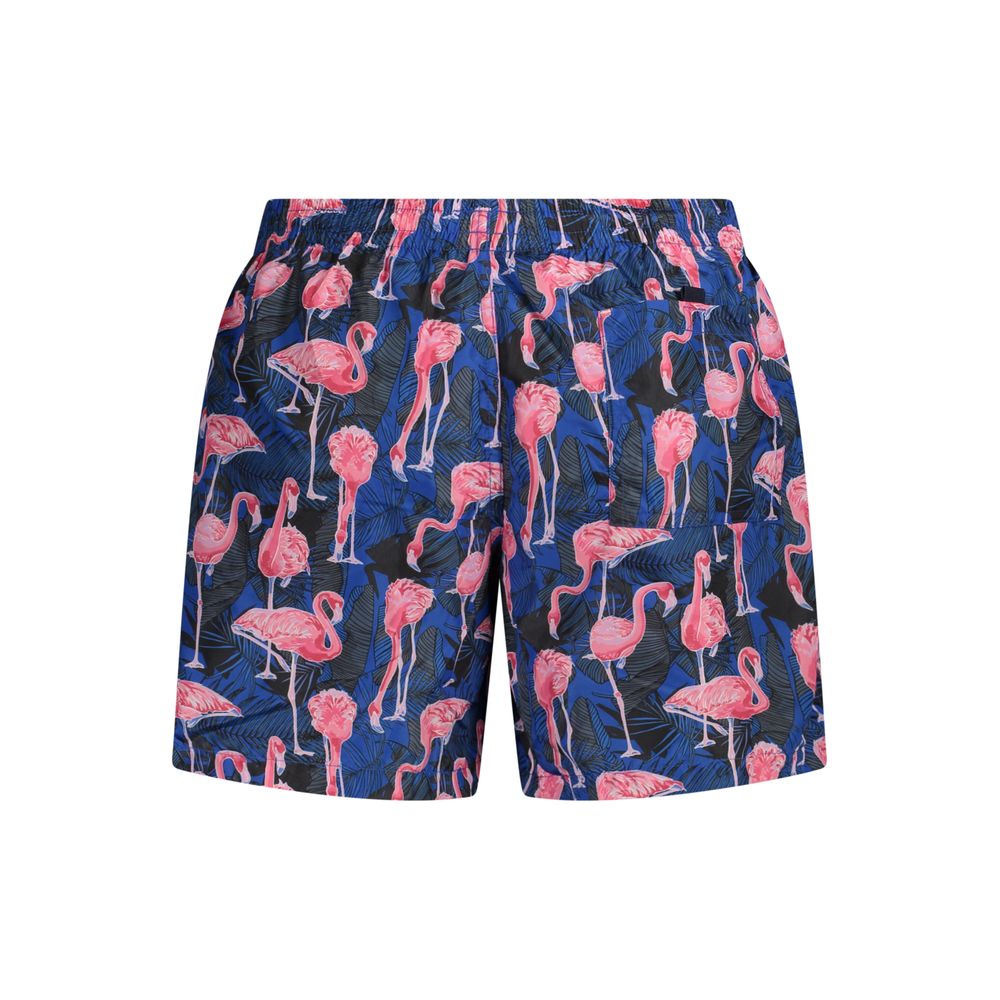 Blue Polyester Swimwear