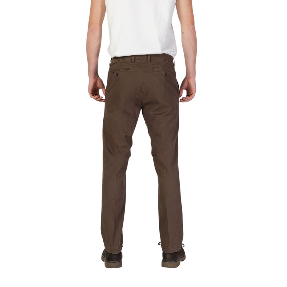 Brown Cotton Skinny Pant