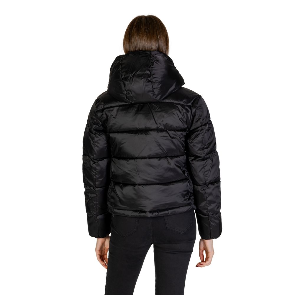 Black Nylon Jackets & Coat