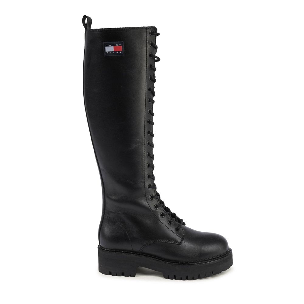Black Leather Boot