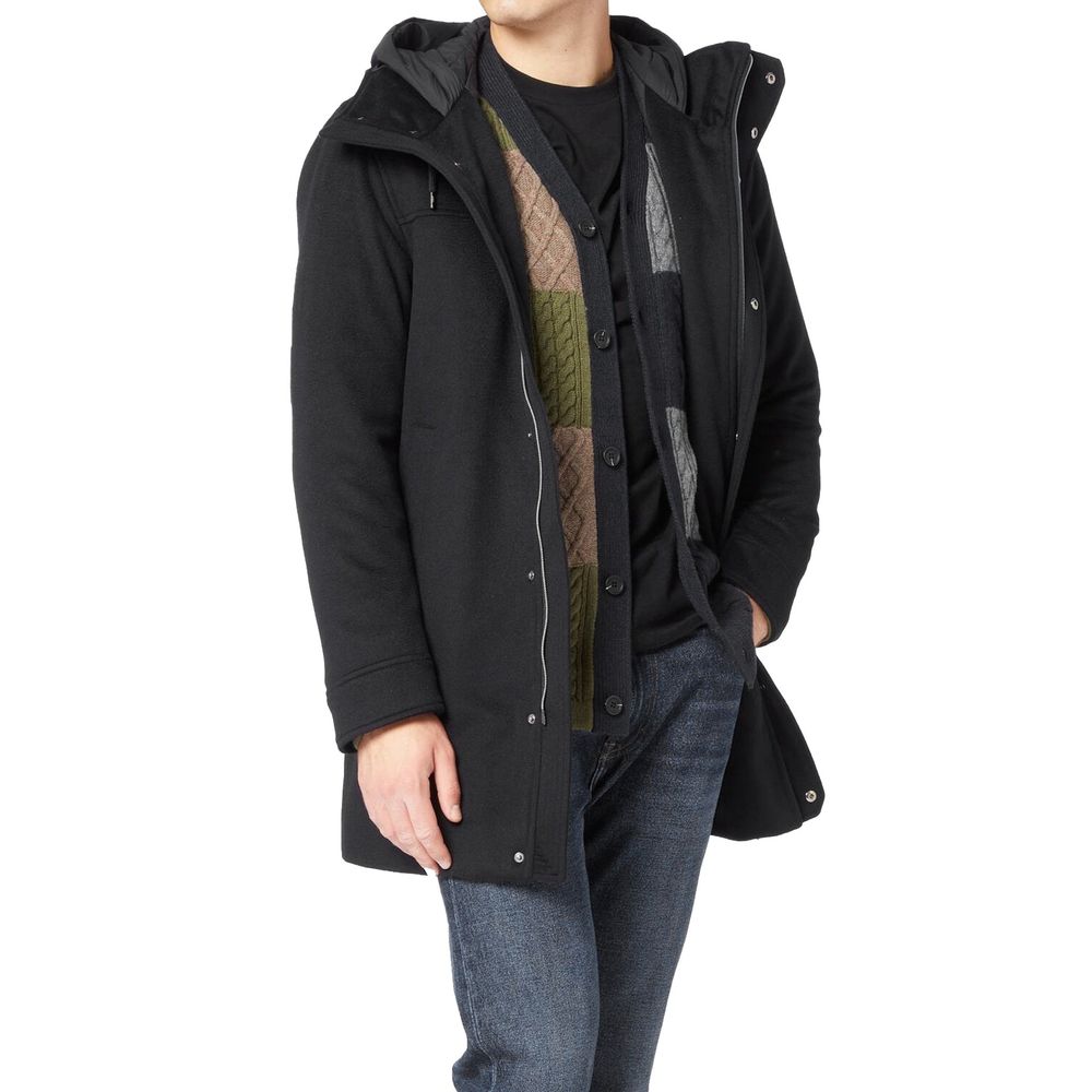 Wool Cashmere Hooded Coat