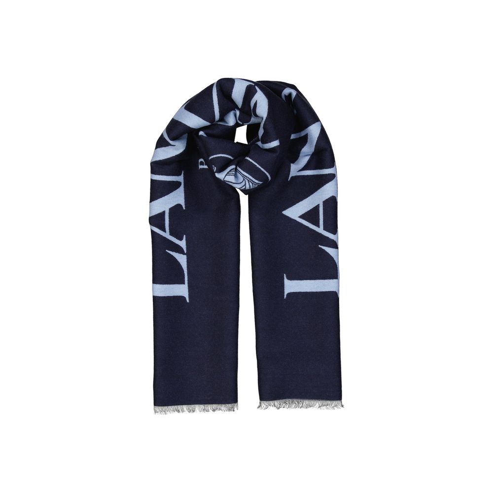 Wool And Silk Logo Scarf
