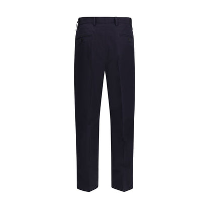 Blue Cotton Dress Pants