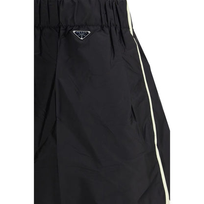 Black Recycled Polyamide Bermuda Shorts