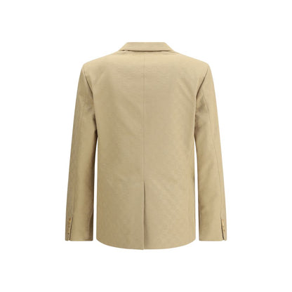Beige Cotton Blazer