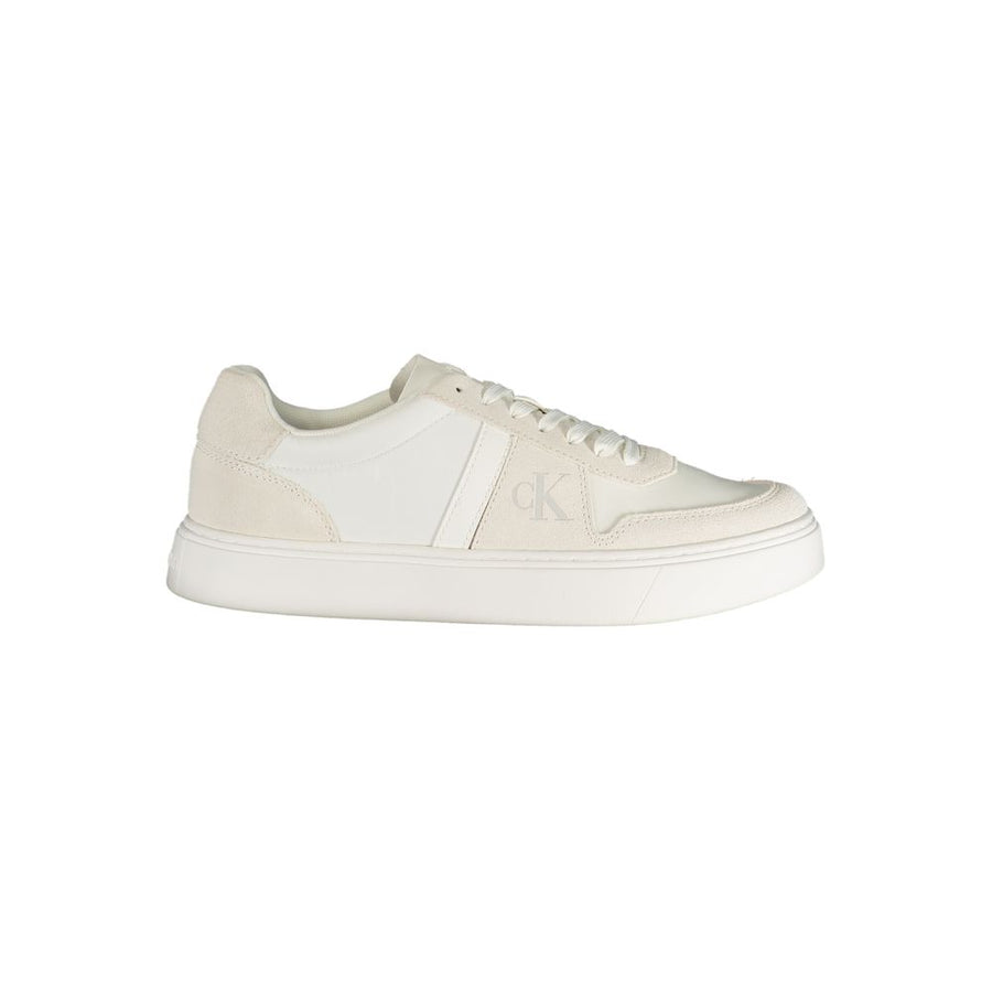 Bianco Polyester Mens Sneaker
