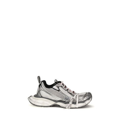 Gray Polyethylene Athletic Sneakers