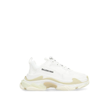 White Calfskin Chunky Sneakers