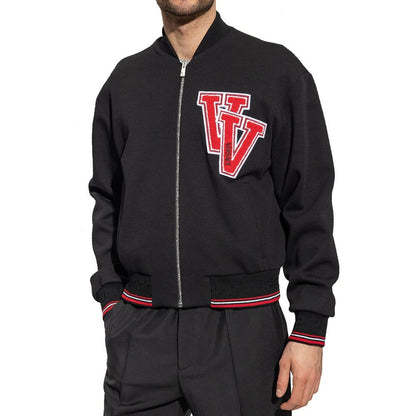 Black Virgin Wool Bomber