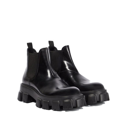 Black Calfskin Chelsea Boots