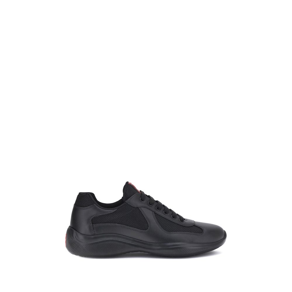Black Calf Leather Bos Taurus Athletic Sneakers