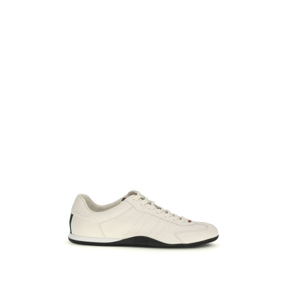White Calf Leather Bos Taurus Low Top Sneakers