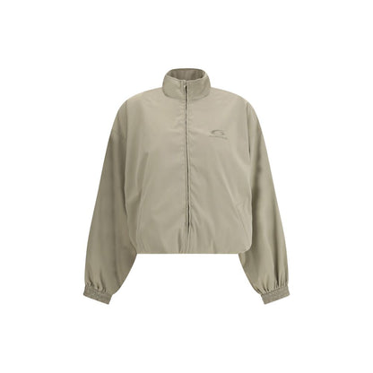 Beige Polyester Shell Jacket