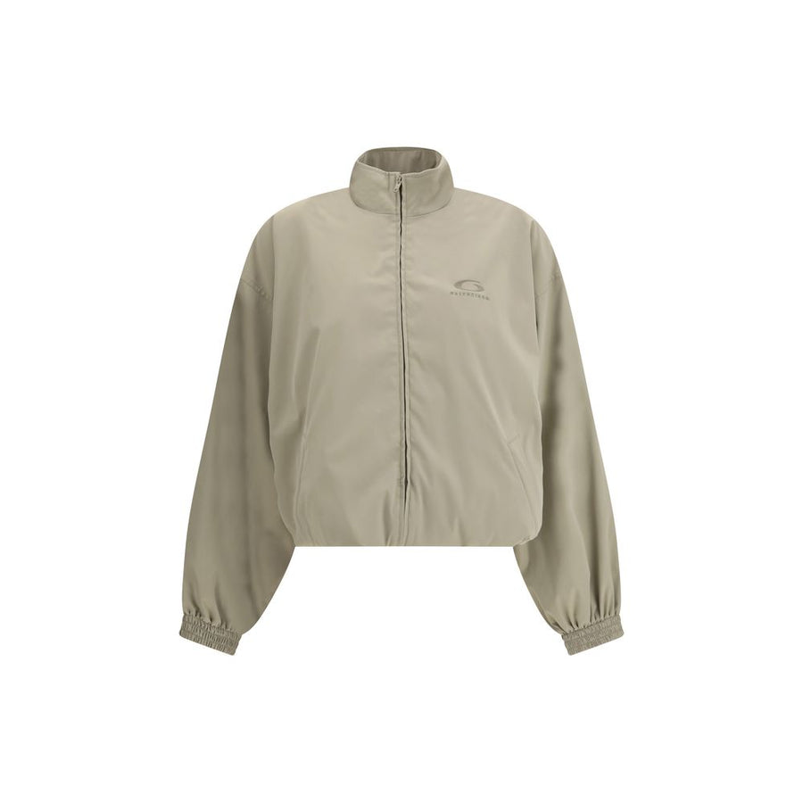 Beige Polyester Shell Jacket