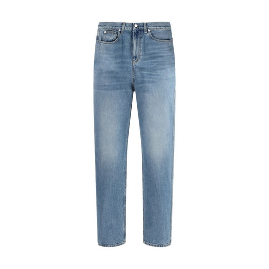Light Blue Cotton Slim Fit Jeans