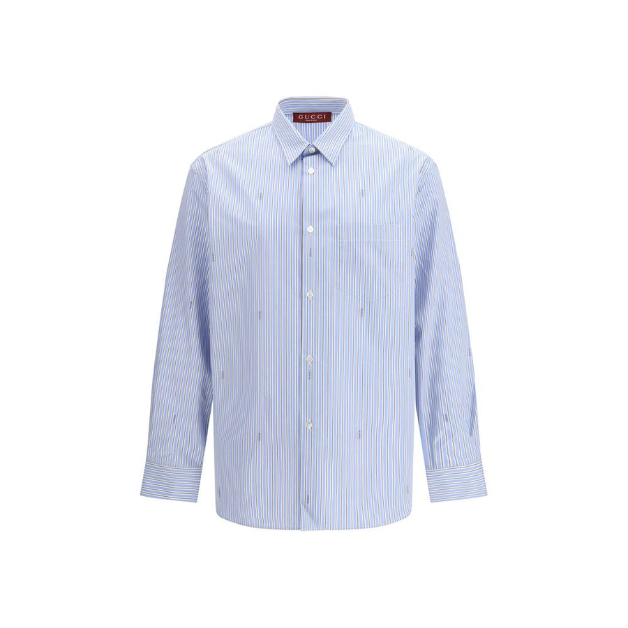 Light Blue Cotton Pattern Shirt