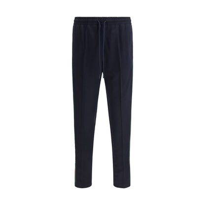 Blue Polyester Joggers (Workout Pants)