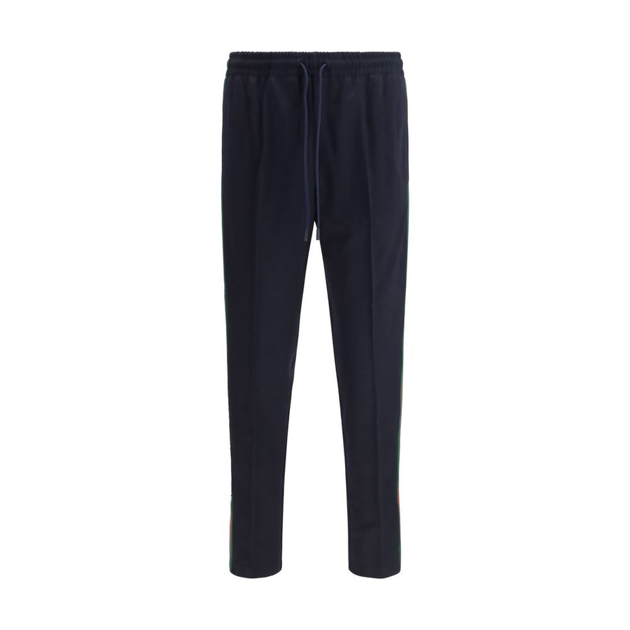 Blue Polyester Joggers (Workout Pants)