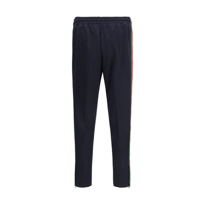 Blue Polyester Joggers (Workout Pants)