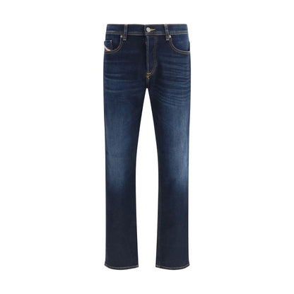 Blue Cotton Relaxed Fit Jeans