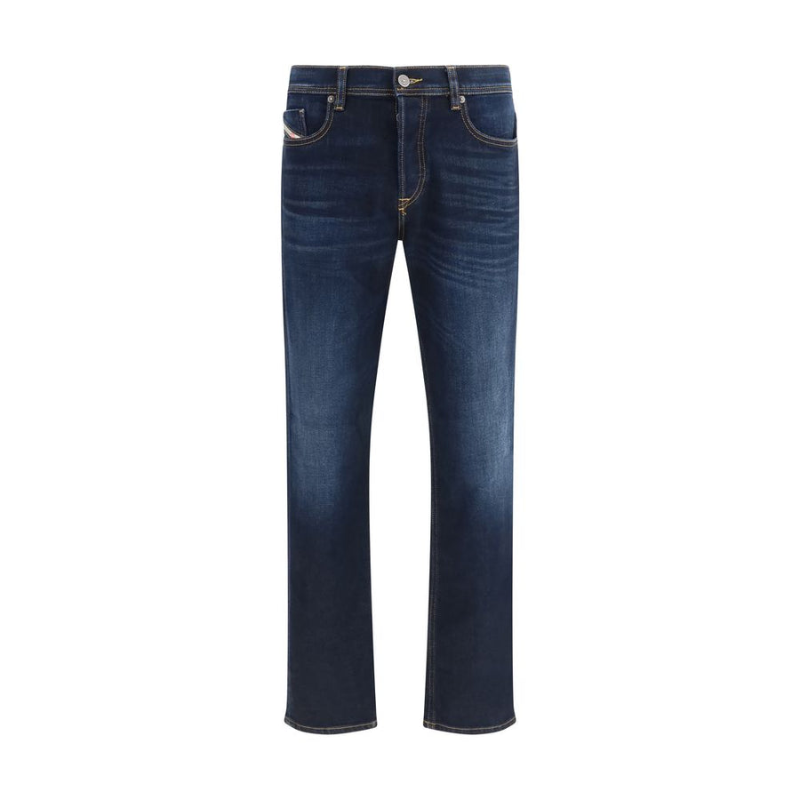 Blue Cotton Relaxed Fit Jeans