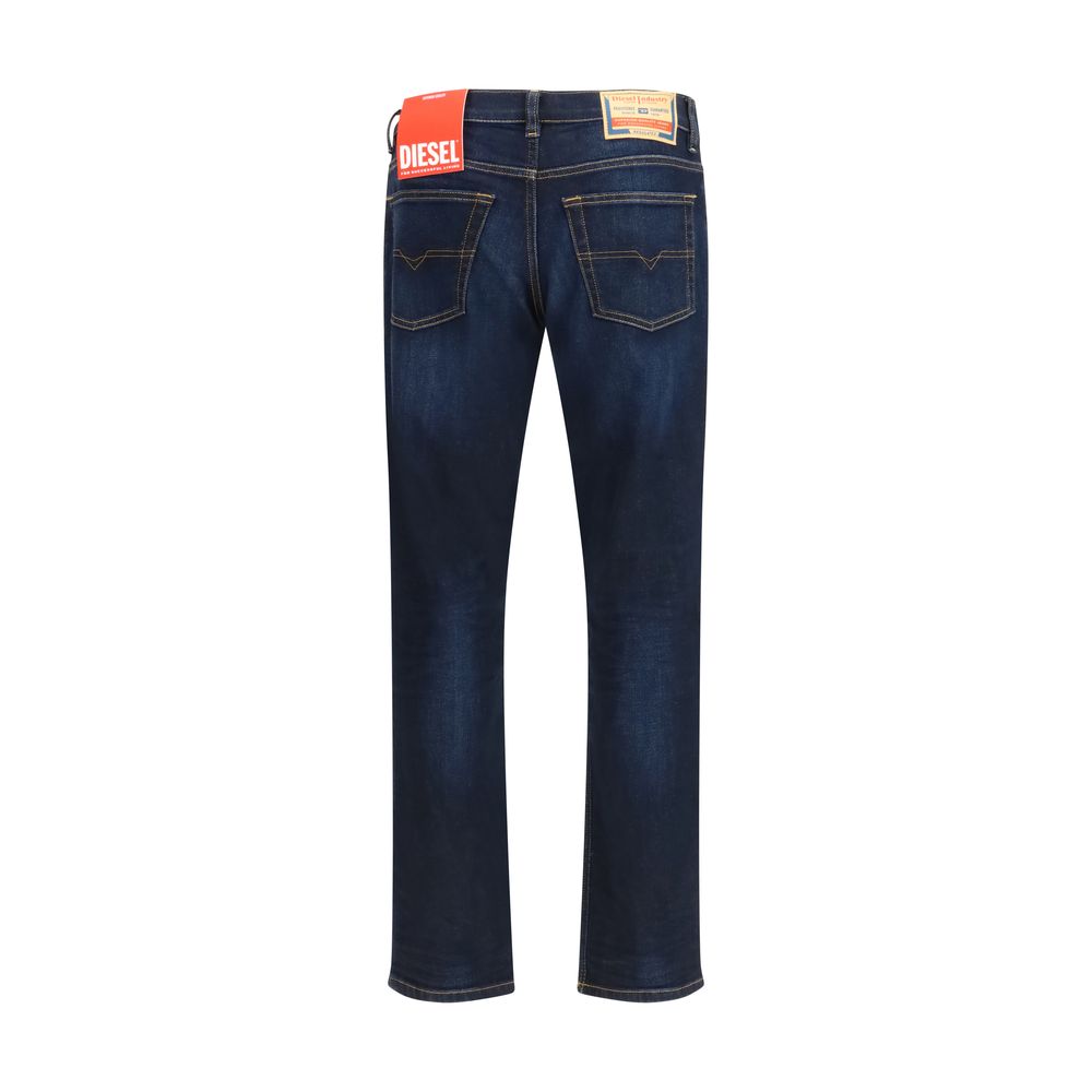 Blue Cotton Relaxed Fit Jeans