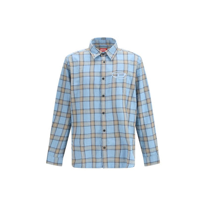 Light Blue Cotton Pattern Shirt