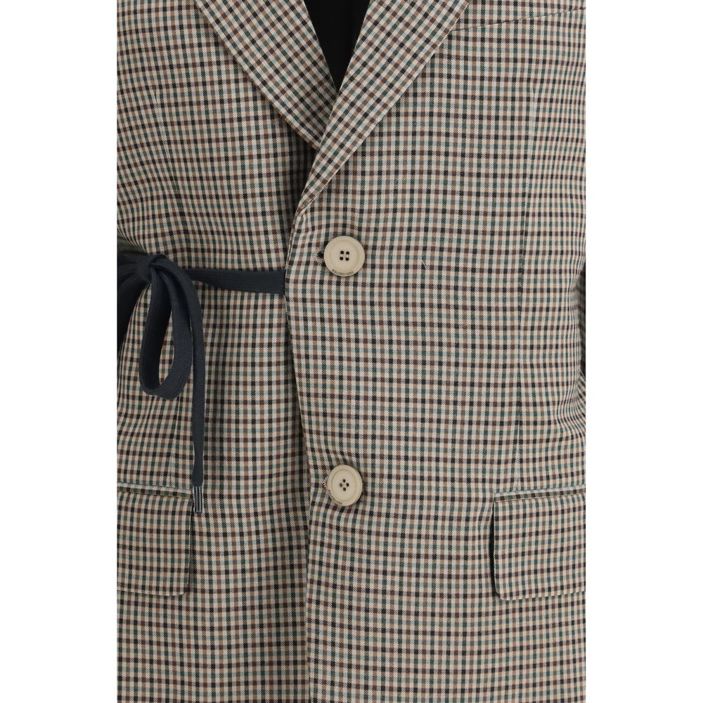 Multicolor Lyocell Coat