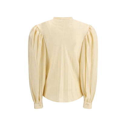 Beige Silk Shirt