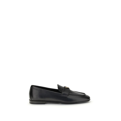 Black Calf Leather Bos Taurus Slip-On Loafers