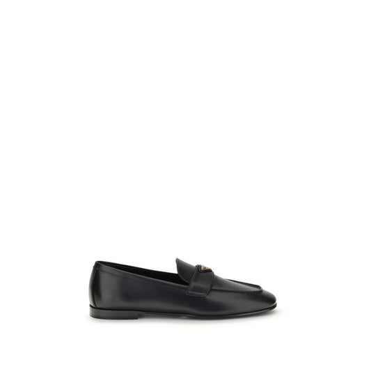 Black Calf Leather Bos Taurus Slip-On Loafers