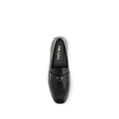 Black Calf Leather Bos Taurus Slip-On Loafers