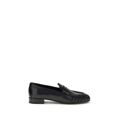 Black Calf Leather Bos Taurus Slip-On Loafers