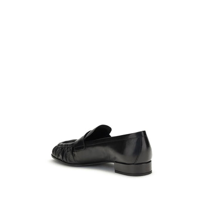 Black Calf Leather Bos Taurus Slip-On Loafers
