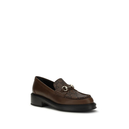 Brown Calf Leather Bos Taurus Slip-On Loafers