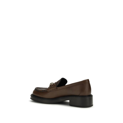 Brown Calf Leather Bos Taurus Slip-On Loafers