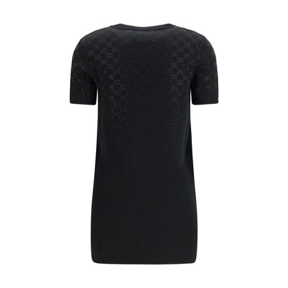 Black Wool Casual Dress