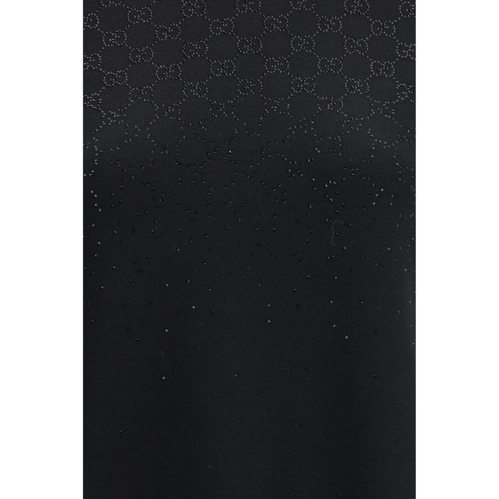 Black Wool Casual Dress
