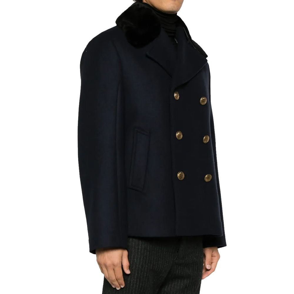 Blue Wool Coat