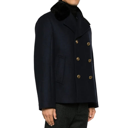 Blue Wool Coat